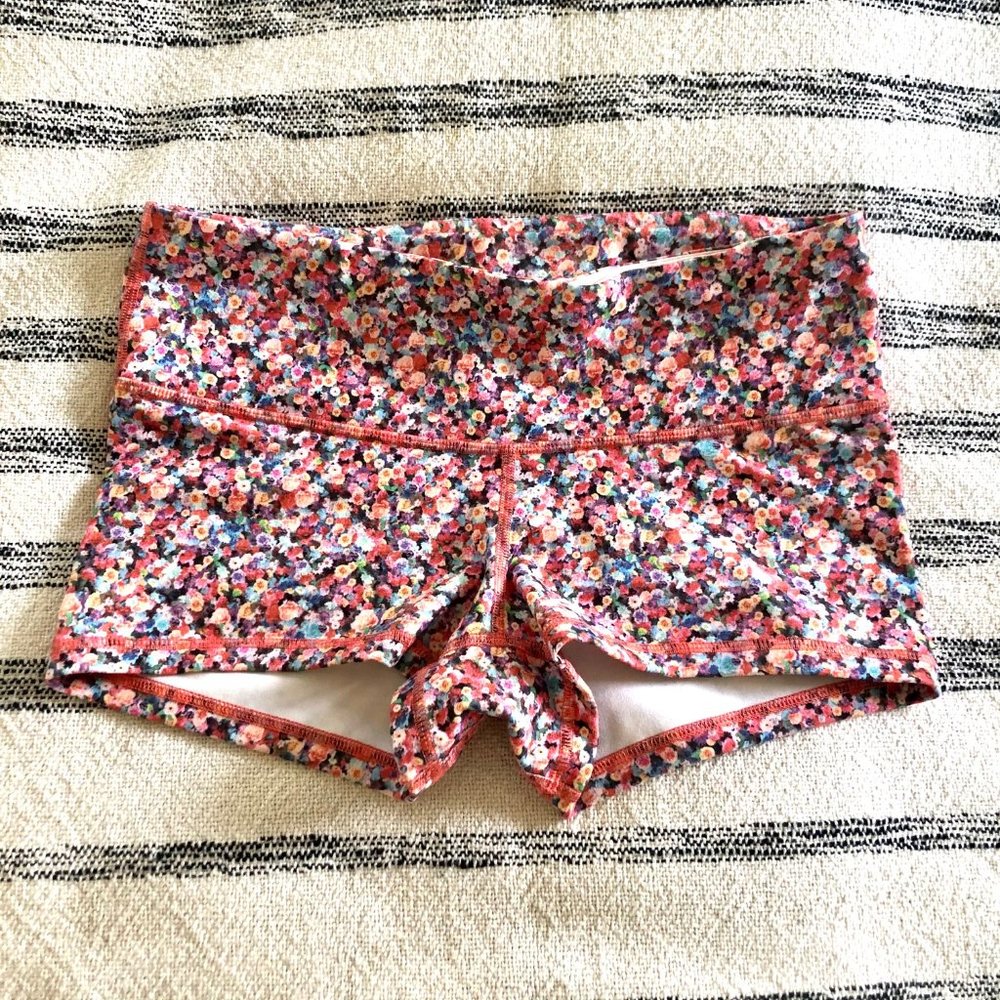 Lululemon Floral Hot Shorts